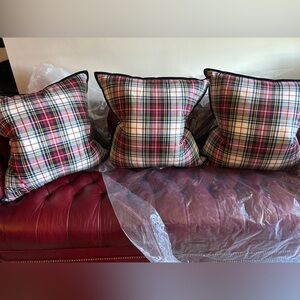 3 Ralph Lauren Tartan Plaid SHAM 26X26”